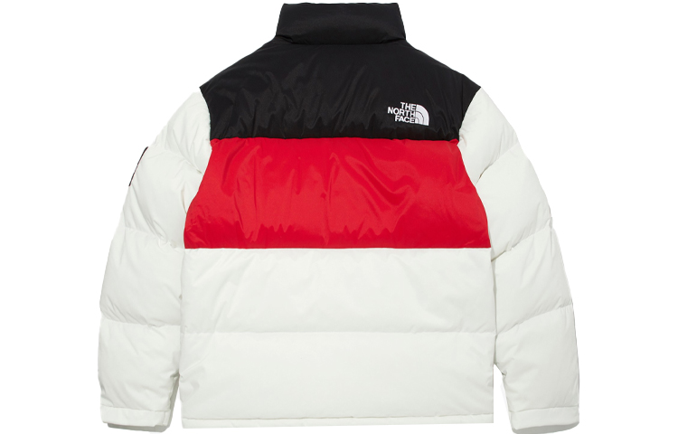 Lookbook The North Face Jaket Puffer Uniseks Warna Blok dengan Penebat Bulu. NJ1DM54K