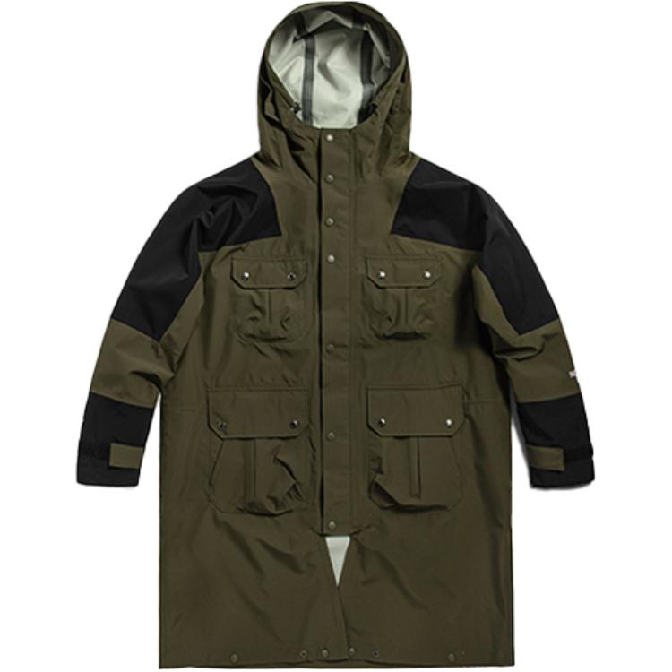 TNF Unisex Colorblock Waterproof Breathable Jacket Green NF0A5AZX-21L