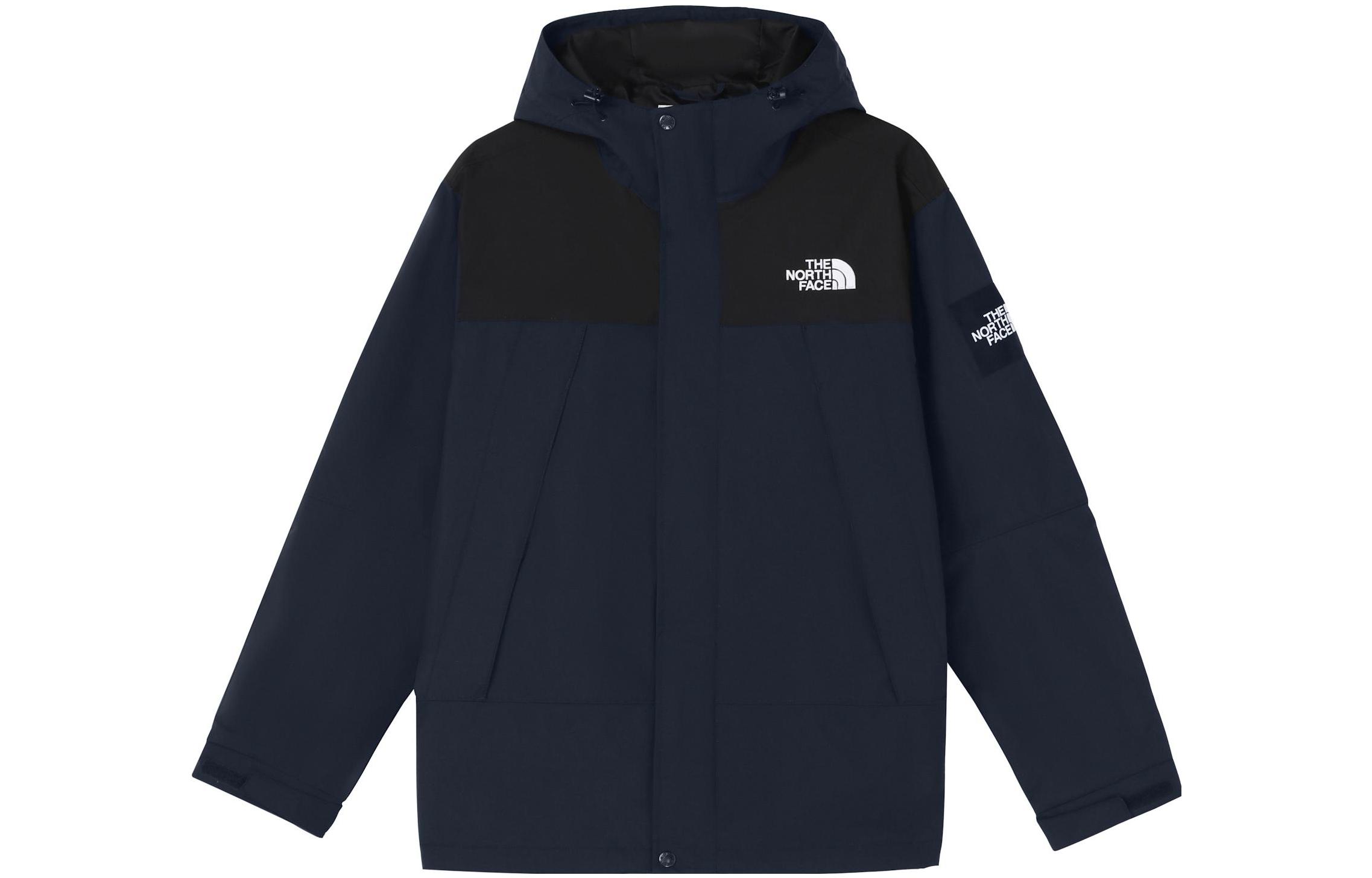 TNF Unisex Colorblock Zip Hoodie Jacket Navy Blue NJ3BN61K 圖 2