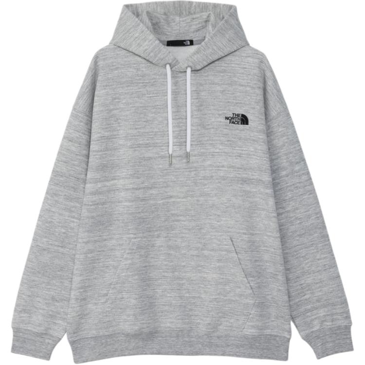 TNF Unisex Gray Oversized Hoodie with Solid Color Design NT12443-Z