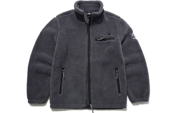 THE NORTH FACE Unisex Grey Fleece Warm High-Collar Jacket NJ4FL56A 圖 2