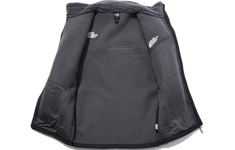 THE NORTH FACE Unisex Grey Fleece Warm High-Collar Jacket NJ4FL56A 圖 4