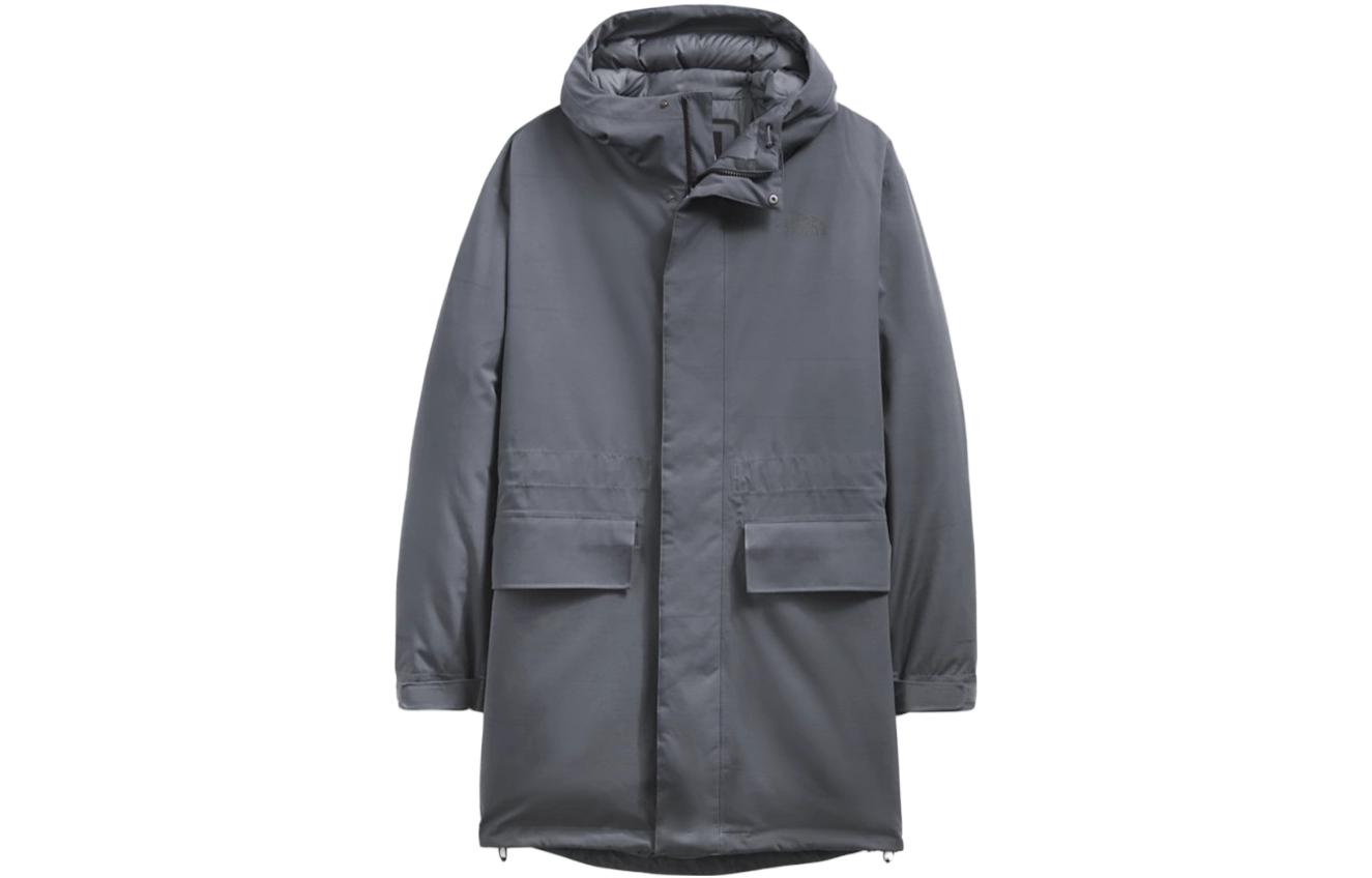 TNF Unisex Grey Hooded Long Sleeve Casual Parka NF0A5GD7-174