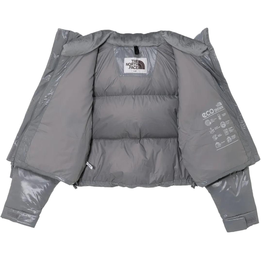 Shop Chaqueta Unisex con Capucha Gris The North Face Logo, Manga Larga y Cremallera. NJ1DQ81L