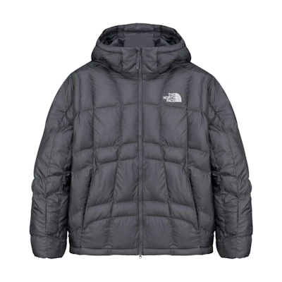 TNF Unisex Grey Logo Print Loose Hoodie Zip Jacket NJ3NQ59L