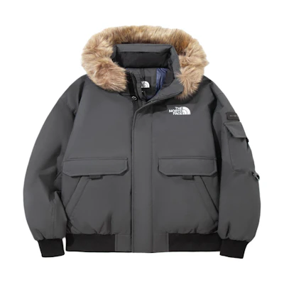 TNF Unisex Hooded Fashion Zipper Down Jacket - Grey NI1DP51G