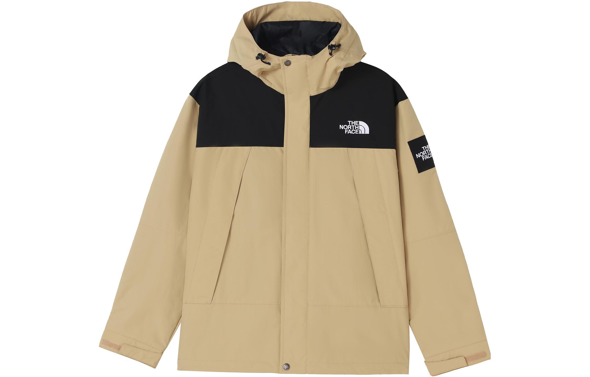 The North Face Unisex Khaki Colorblock Zip Hoodie Jacket NI3BN53N