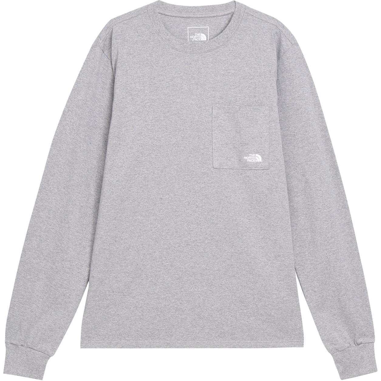The North Face Unisex Logo Crewneck Sweatshirt Gray - Soft, Breathable & Comfy NF0A86ECDYX