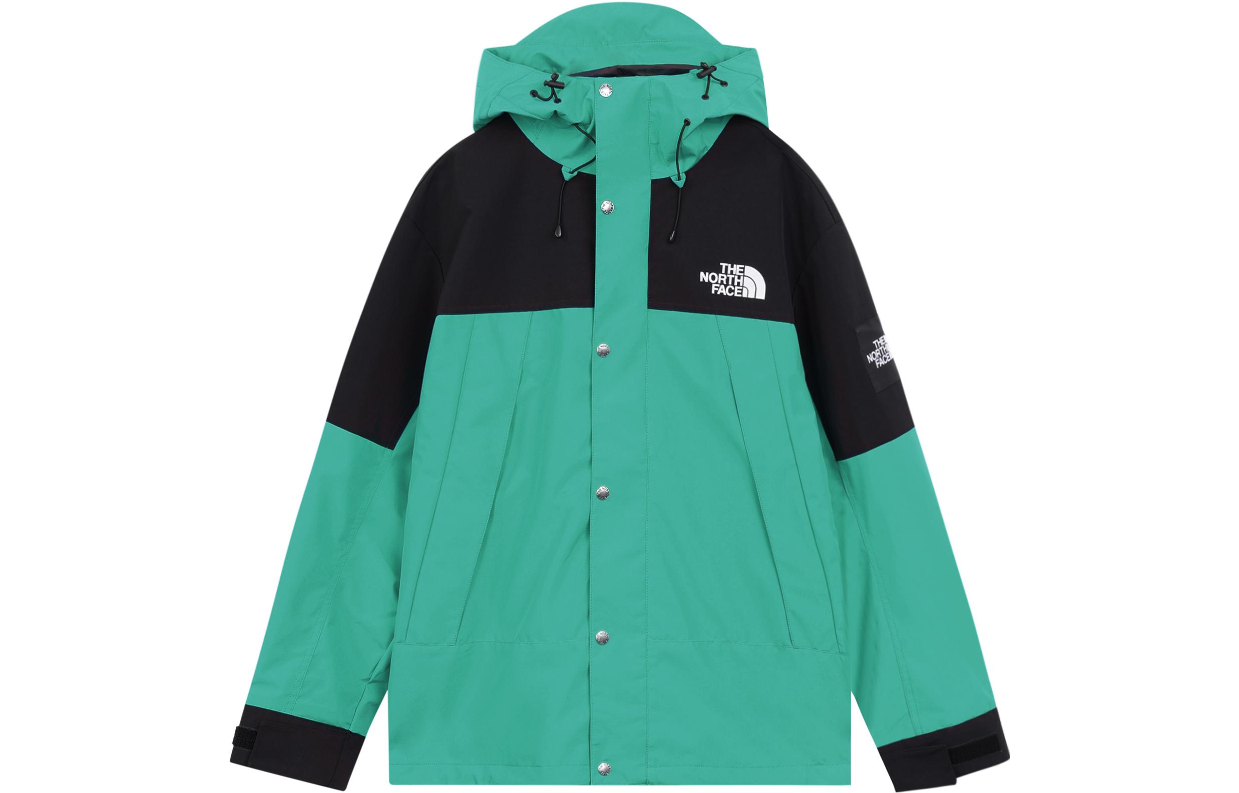 TNF Unisex Logo Embroidered Color-block Hoodie - Teal NI2HQ00P