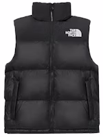 The North Face Unisex Logo Embroidered Windproof Padded Vest Black NV3NP55A The North Face Unisex Logo Embroidered Windproof Padded Vest Black NV3NP55A