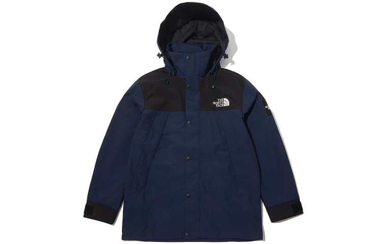 THE NORTH FACE Unisex Logo Print Colorblock Hoodie Jacket Navy Blue (Couples). NJ4HL02L 圖 2