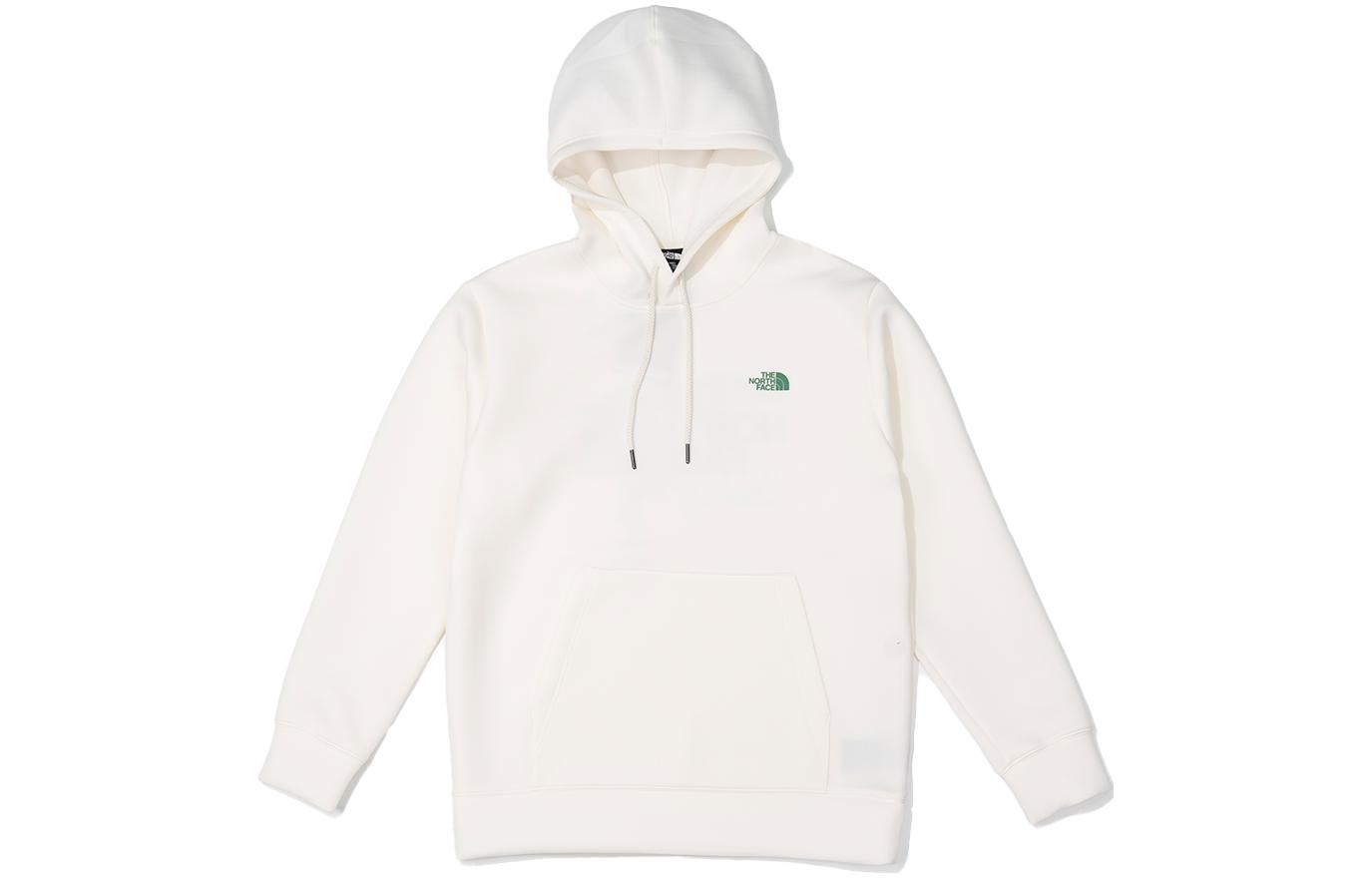 TNF Unisex Logo Print Hoodie White - Long Sleeve Pullover NF0A7WF1-N3N 圖 3