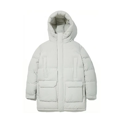 TNF Unisex Loose-Fit Logo Hoodie Jacket Solid White NJ1DM56L