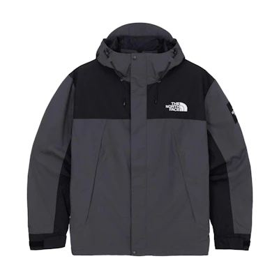 TNF Unisex Martis Logo Hooded Zip Jacket in Charcoal Gray NJ3BQ50M