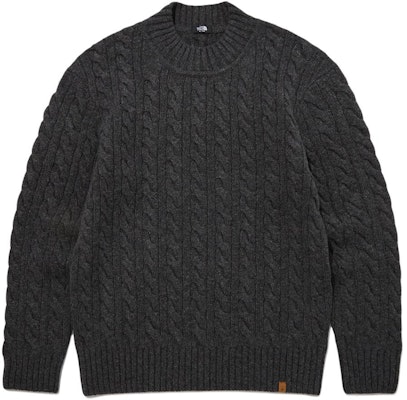 The North Face Unisex Merino Wool Cable Sweater Charcoal Grey NT7AP50C Buy The North Face Unisex Merino Wool Cable Sweater Charcoal Grey NT7AP50C