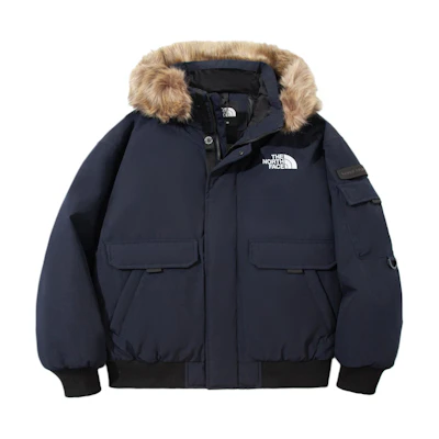 TNF Unisex Midnight Navy Down Hoodie Jacket NI1DP59B