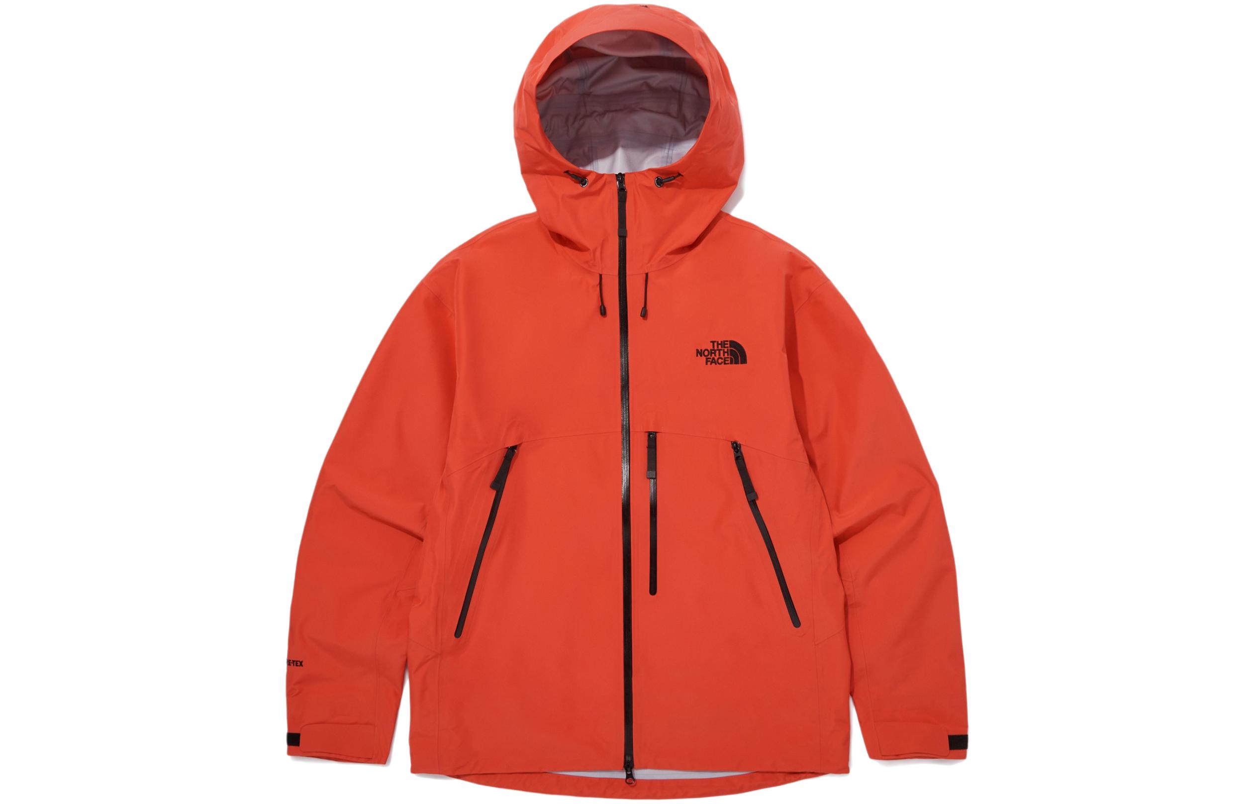 TNF Unisex Orange Logo Zip-Up Hoodie Jacket NJ2GQ03C