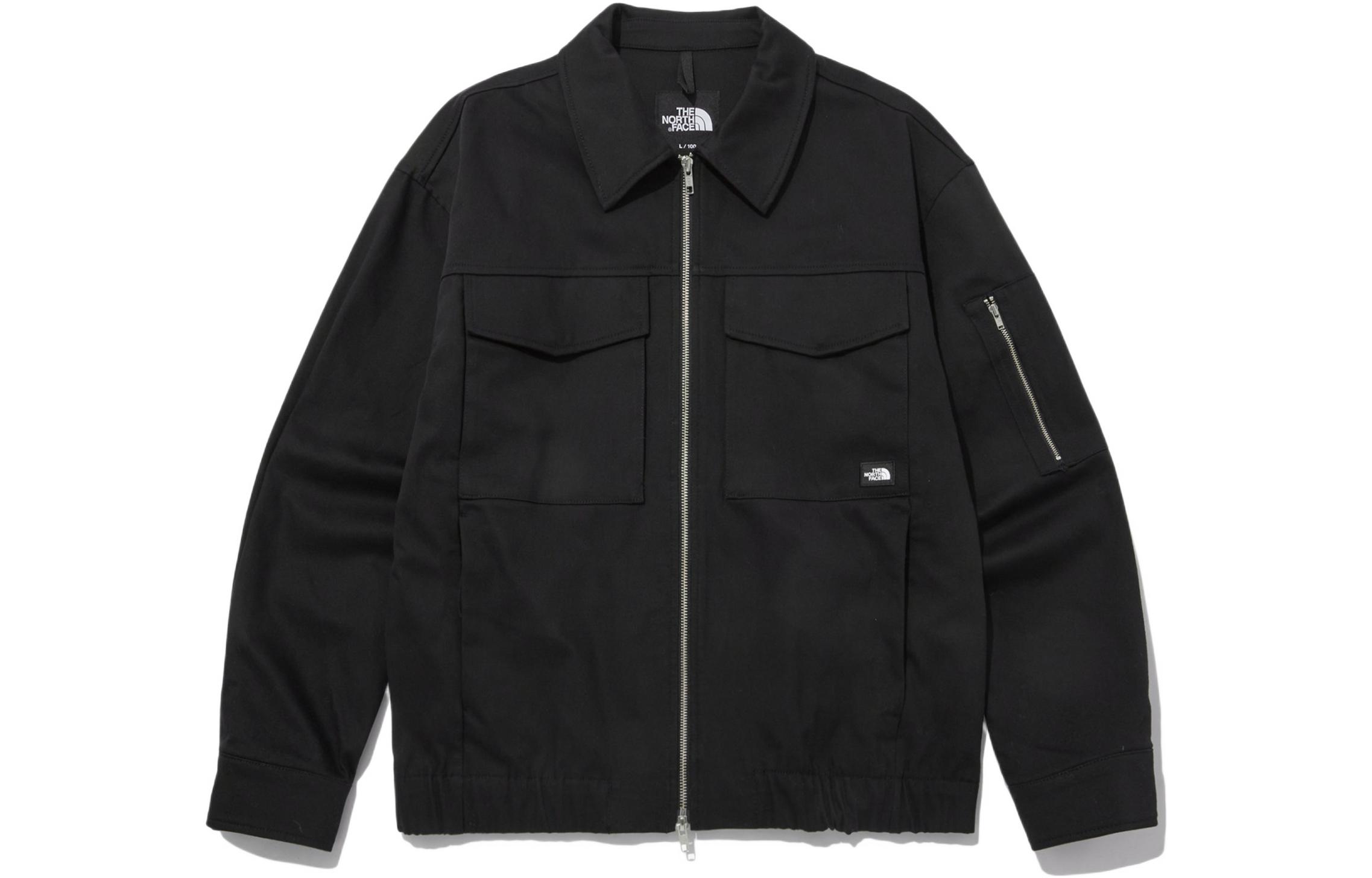 The North Face Unisex Outdoor Multi-Pocket Utility Jacket with Zipper and Collar. NJ3BP00A