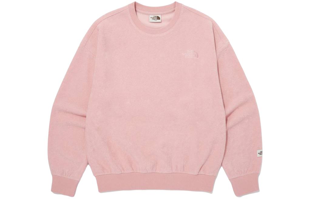 TNF Unisex Pink Crewneck Pullover Sweatshirt Long Sleeve NM5MQ06M