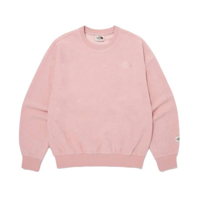 TNF Unisex Pink Crewneck Pullover Sweatshirt Long Sleeve NM5MQ06M