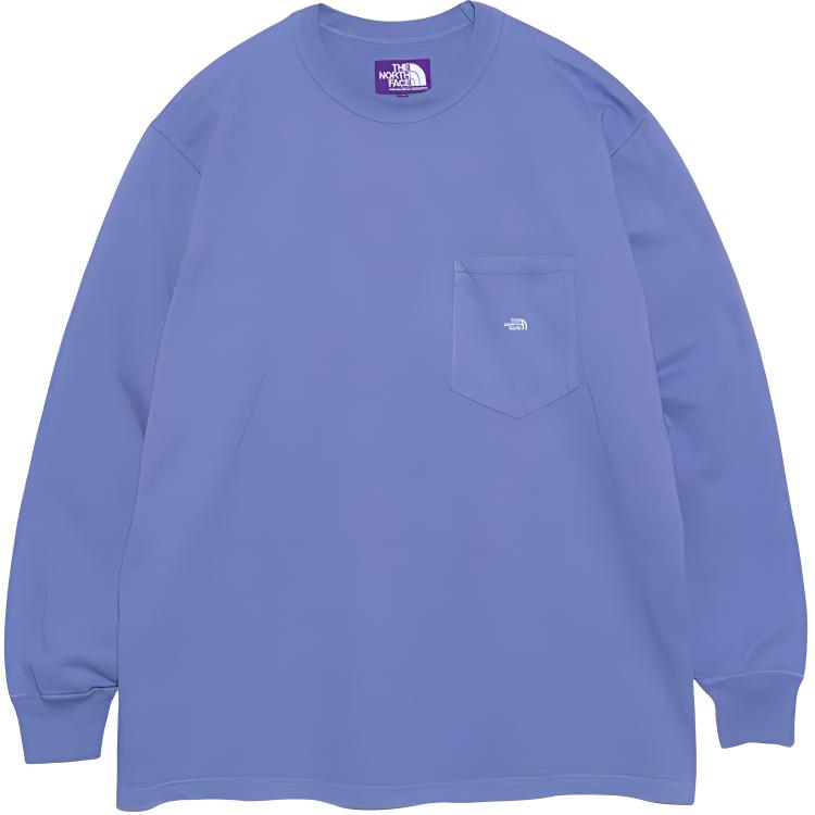 TNF Unisex Purple Logo Print Crewneck Slim-Fit Long-Sleeve Sweatshirt NT3365N-SO 圖 2