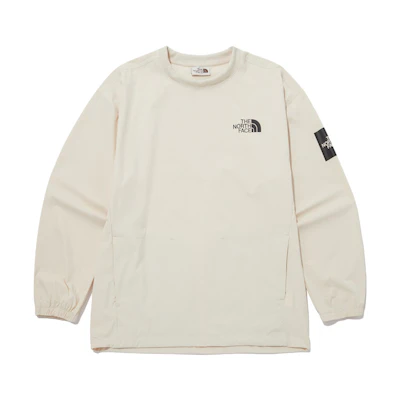 TNF Unisex Relaxed Fit Logo Print Crewneck Sweatshirt Off-White NM5MP05K