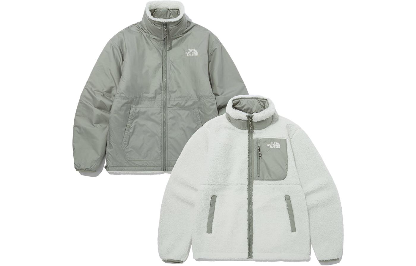 Buy The North Face 男女款可翻轉抓絨外套 清新綠 NJ4FP54C