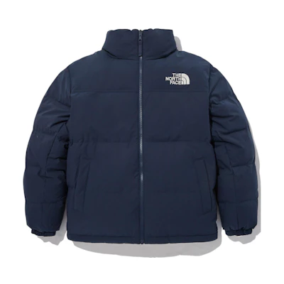 TNF Unisex Reversible Logo Down Jacket Blue/White NJ1DN77B