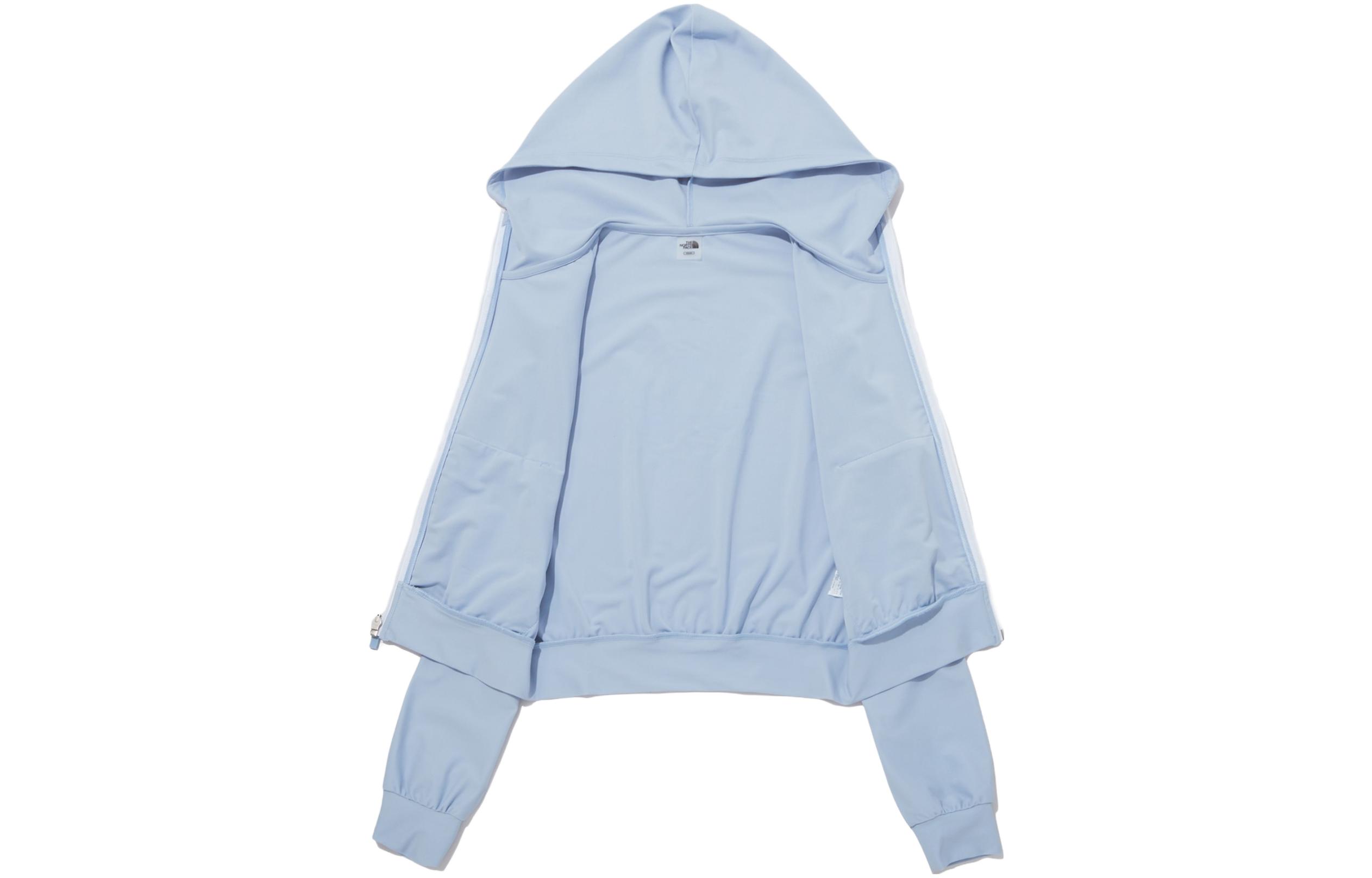 TNF Unisex Solid Color Full-Zip Hoodie Long Sleeve Sweatshirt NJ5JP07K 圖 4