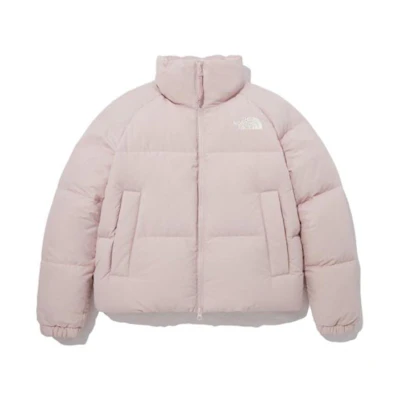 TNF Unisex Solid Color High Neck Zip Casual Down Jacket NJ1DP84M