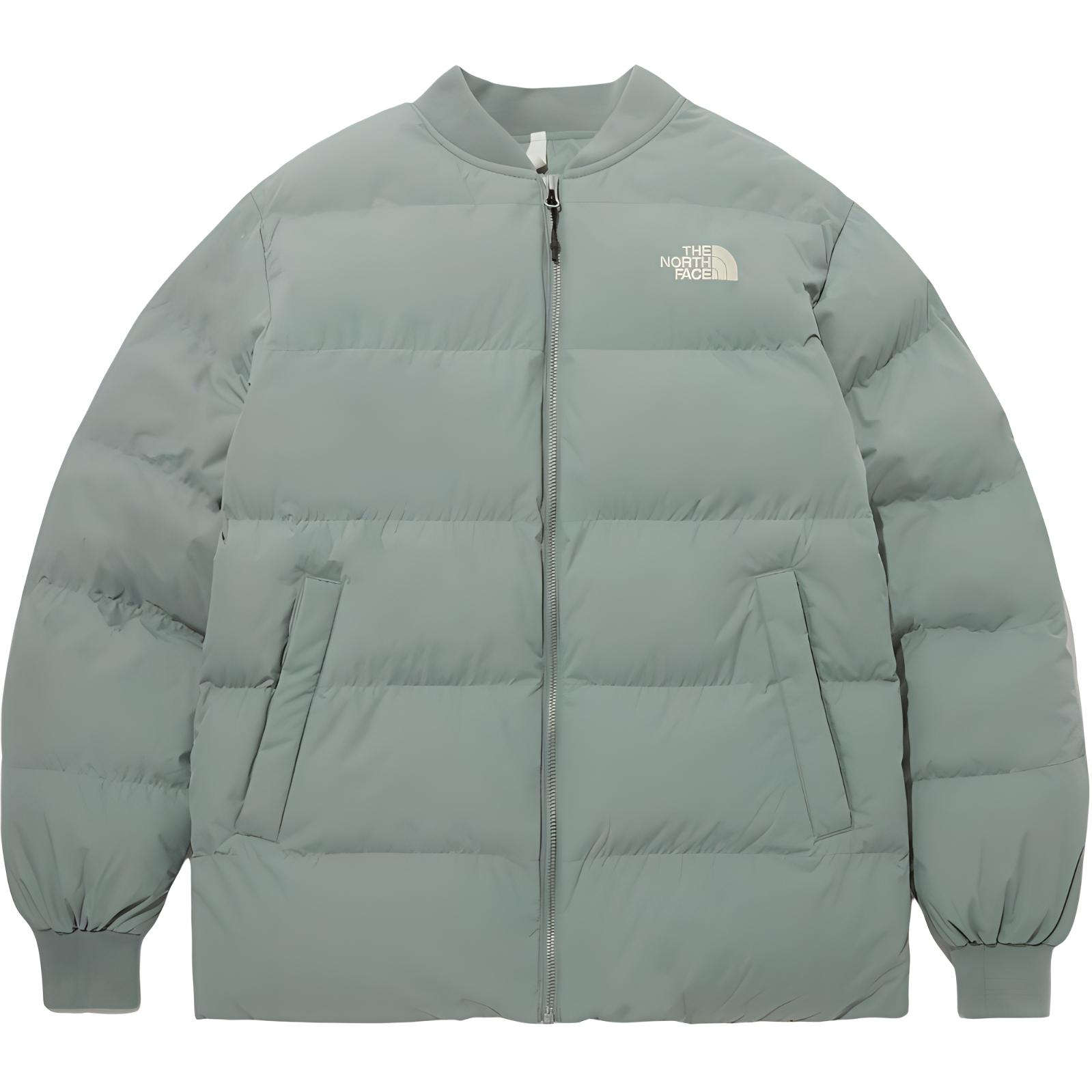 TNF Unisex Solid Color Zipper Long Sleeve Cotton Jacket Avocado NJ3NP59L