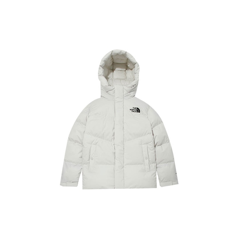 TNF Unisex Solid Lettered Logo Down Hooded Jacket NJ1DM52K