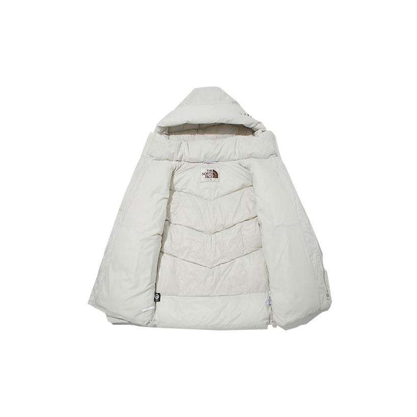 TNF Unisex Solid Lettered Logo Down Hooded Jacket NJ1DM52K 圖 4