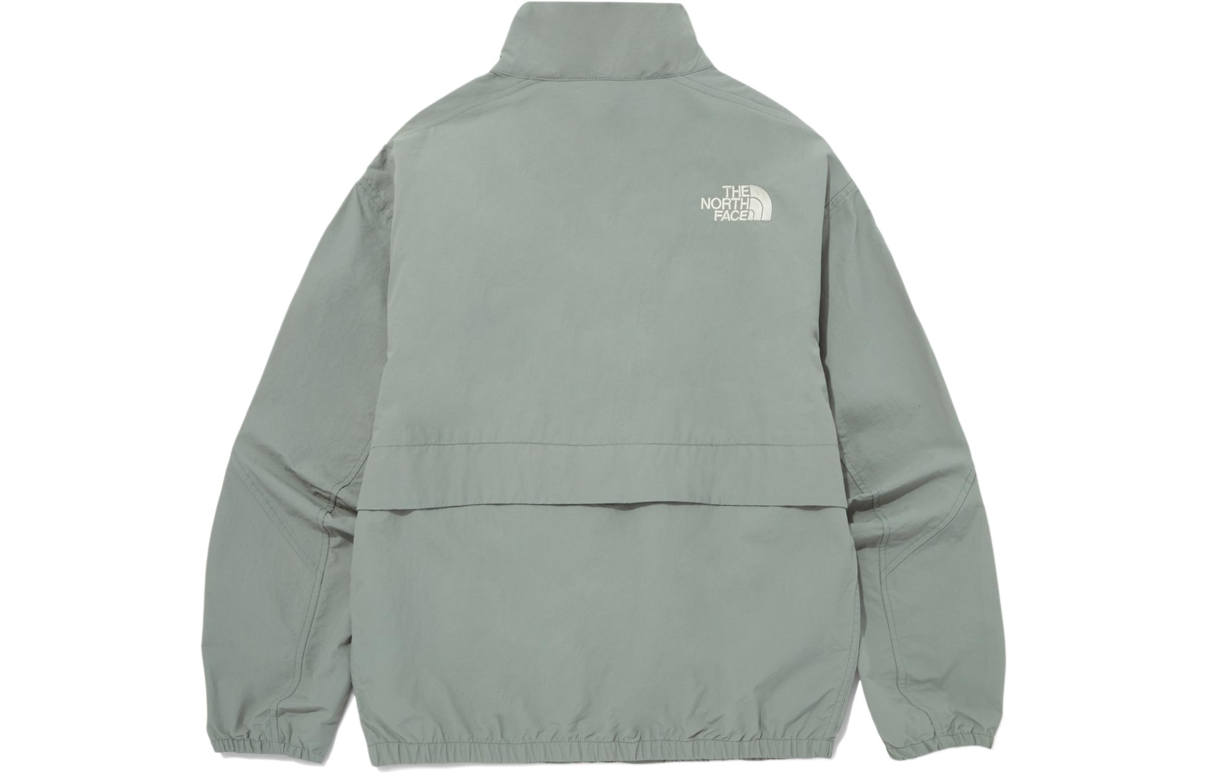 TNF Unisex Solid Logo Light Green High Neck Jacket Long Sleeve NJ3BQ07L 圖 3