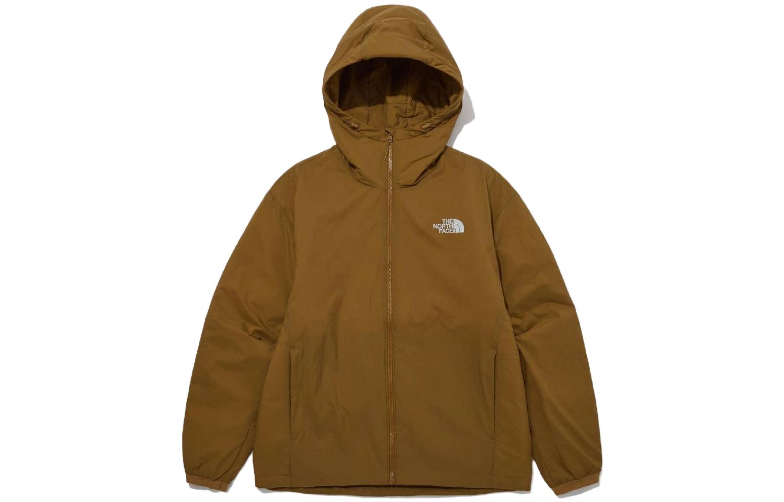 TNF Unisex Solid Logo Print Hoodie Long Sleeve Cotton Jacket NJ3NP70D