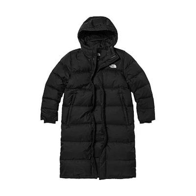 TNF Unisex Solid Logo Zip-Up Down Jacket Black NF0A81P7-JK3
