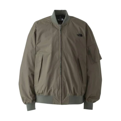 TNF Unisex Taupe Bomber Jacket with Baseball Collar NP12437-NT