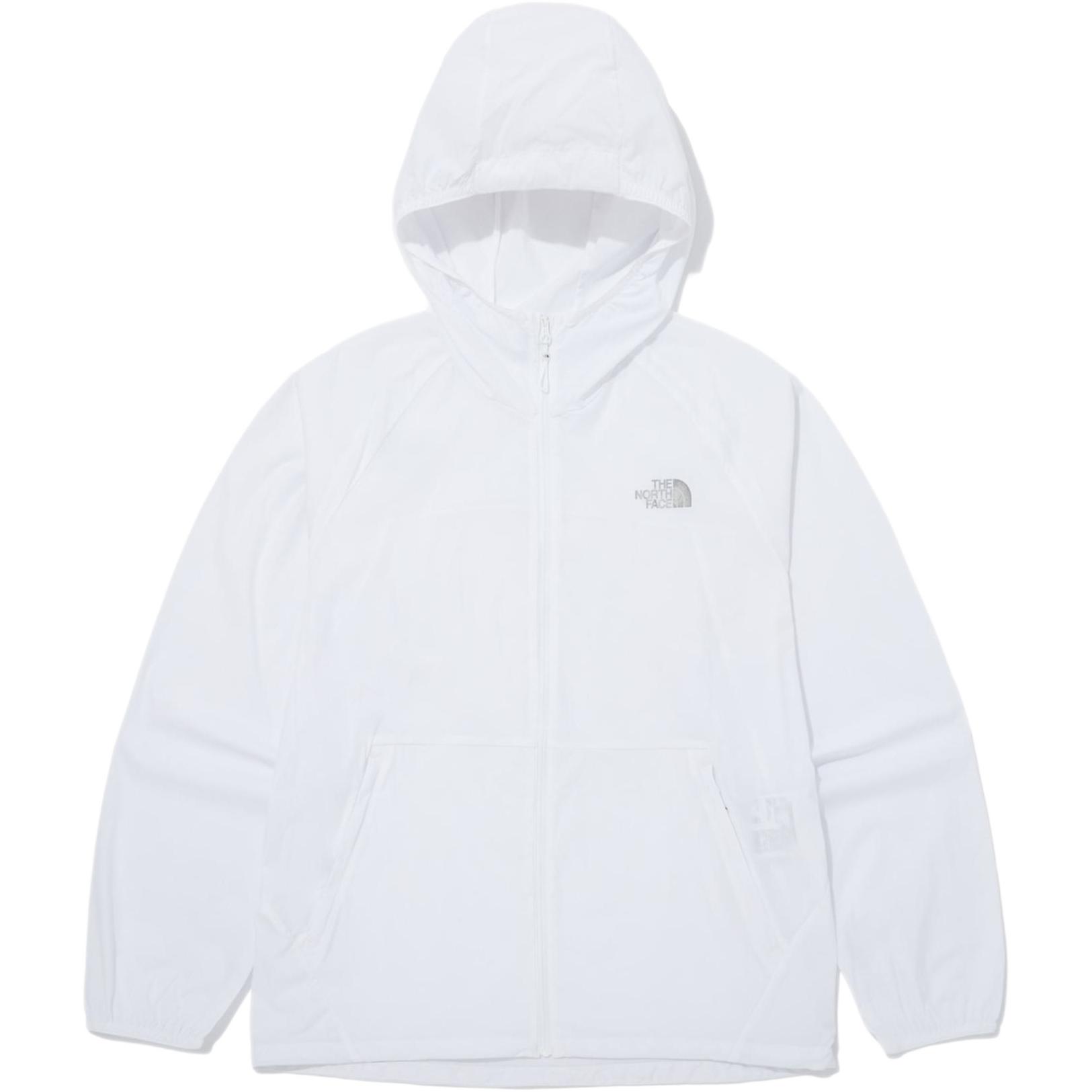 TNF Unisex White Zip-Up Hoodie Jacket Comfortable Fit Casual Style NJ3LQ05K