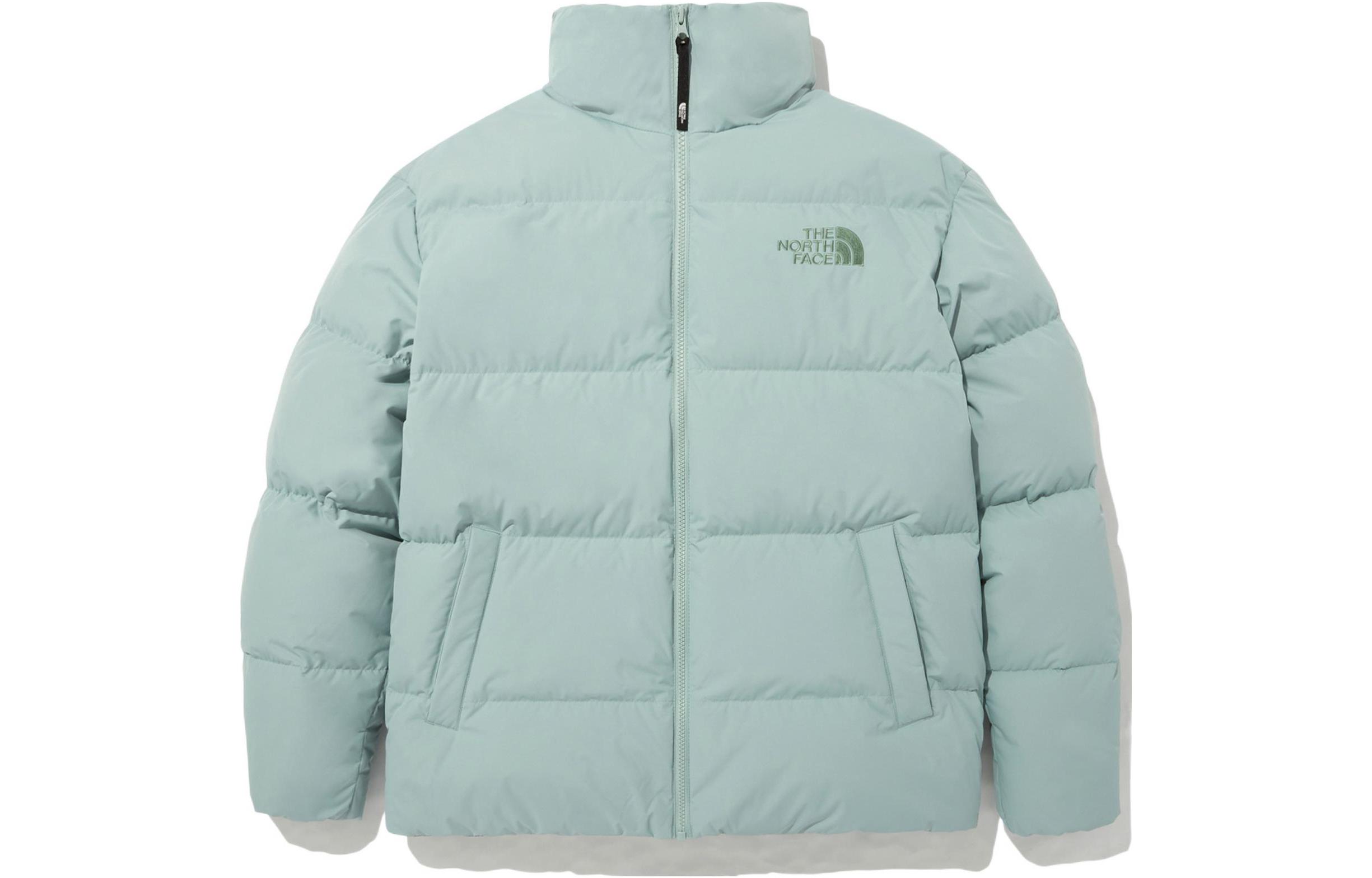 The North Face Unisex Zip-Up Stand Collar Jacket Light Green NJ1DN84C