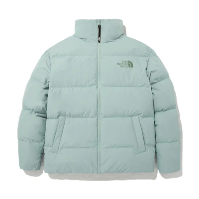 TNF Unisex Zip-Up Stand Collar Jacket Light Green NJ1DN84C