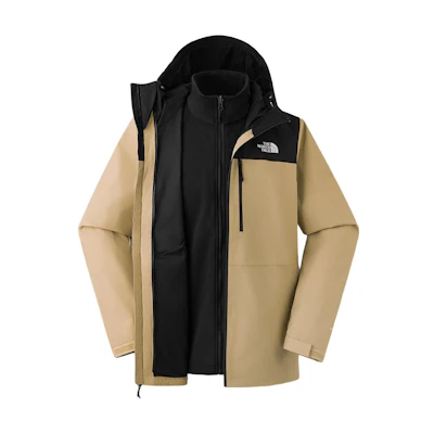 TNF Urban Exploration 3-in-1 Waterproof Hiking Jacket Brown NF0A8DMK-QV2