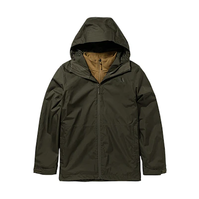 TNF Urban Exploration 3-in-1 Waterproof Breathable Green Jacket Men. NF0A5AXU-T89