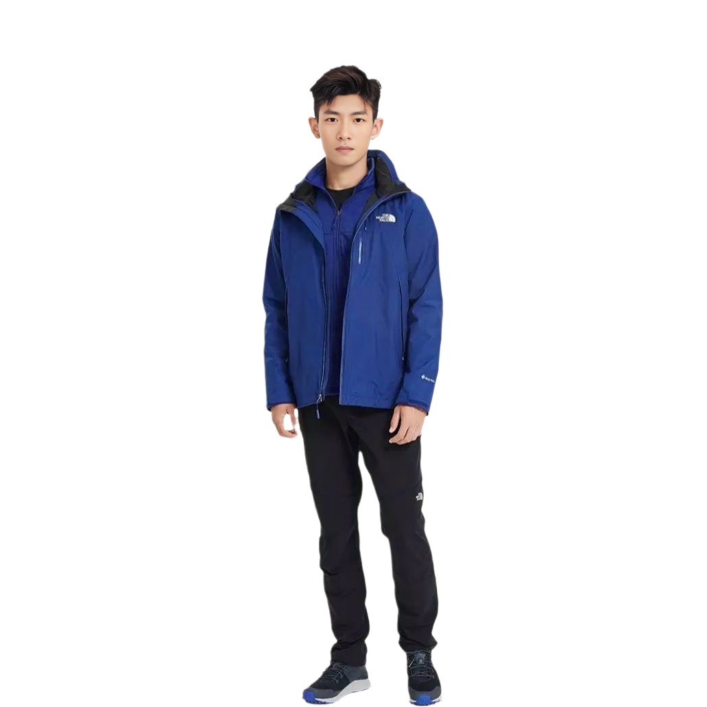 Shop The North Face Urban Exploration 3-in-1 Waterproof Windproof Jacket Blue Men. NF0A49B7-N8E
