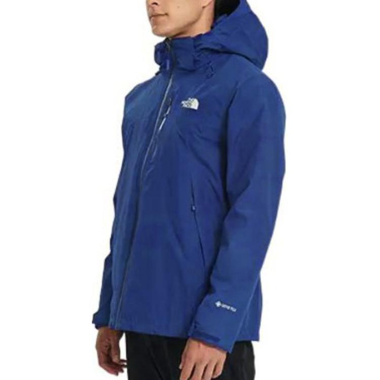 Details for The North Face Urban Exploration 3-in-1 Waterproof Windproof Jacket Blue Men. NF0A49B7-N8E
