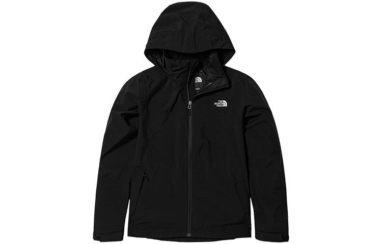TNF Urban Exploration Black Logo Hooded Waterproof Softshell Jacket NF0A7WCK-JK3