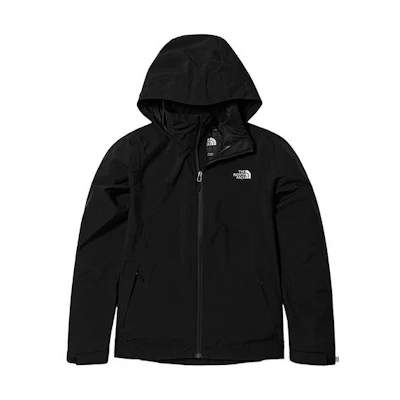 TNF Urban Exploration Black Logo Hooded Waterproof Softshell Jacket NF0A7WCK-JK3