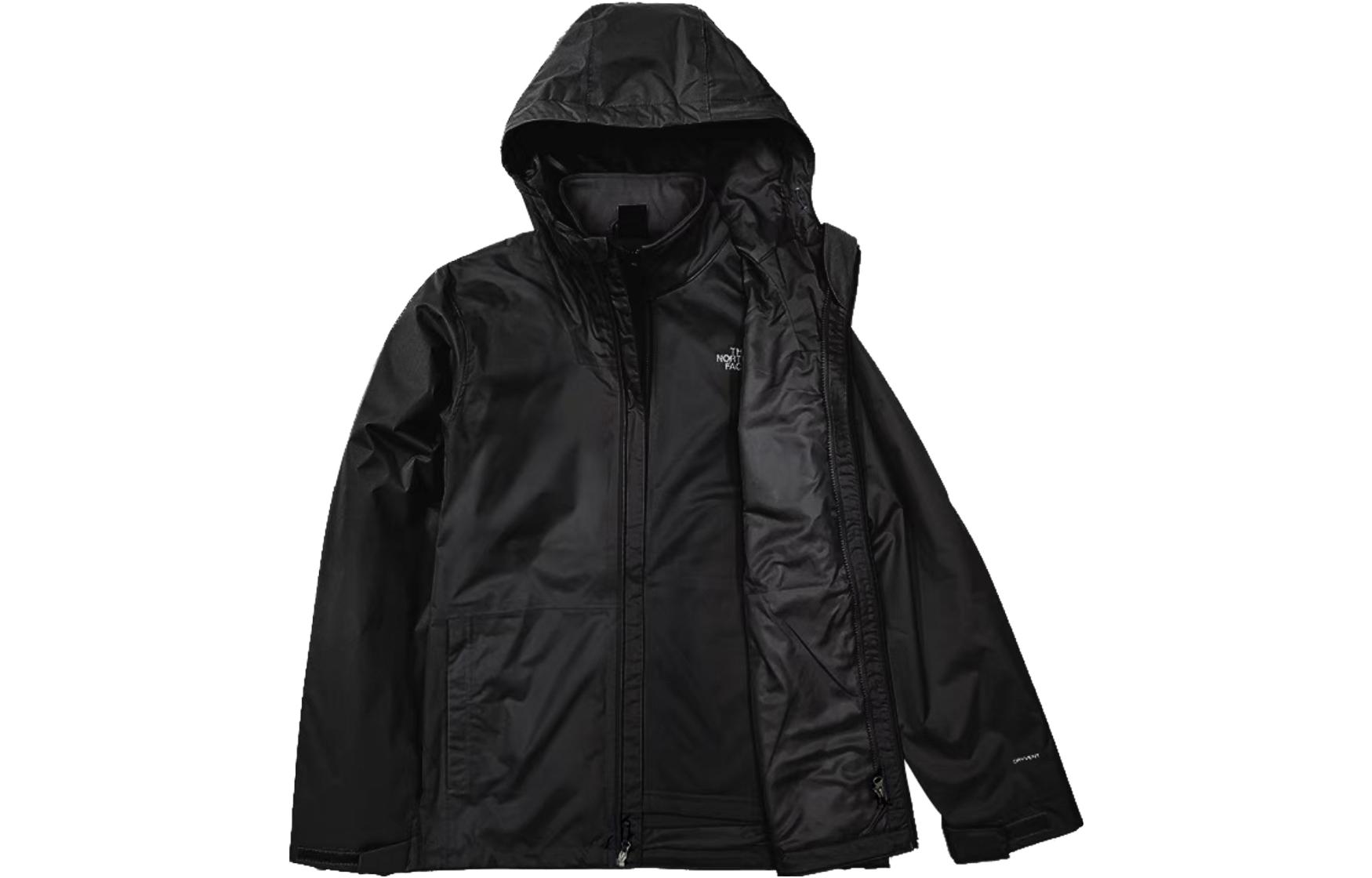 TNF Urban Exploration Black Logo Softshell Hooded 3-in-1 Jacket Black NF0A5AXU-JK3
