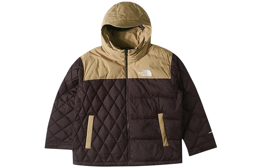TNF Urban Exploration Blocked 700 Fill Down Jacket Brown NF0A83Q3-I0I