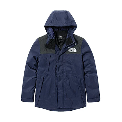 TNF Urban Exploration Blue 3-in-1 Waterproof Jacket NF0A4U7K-R81