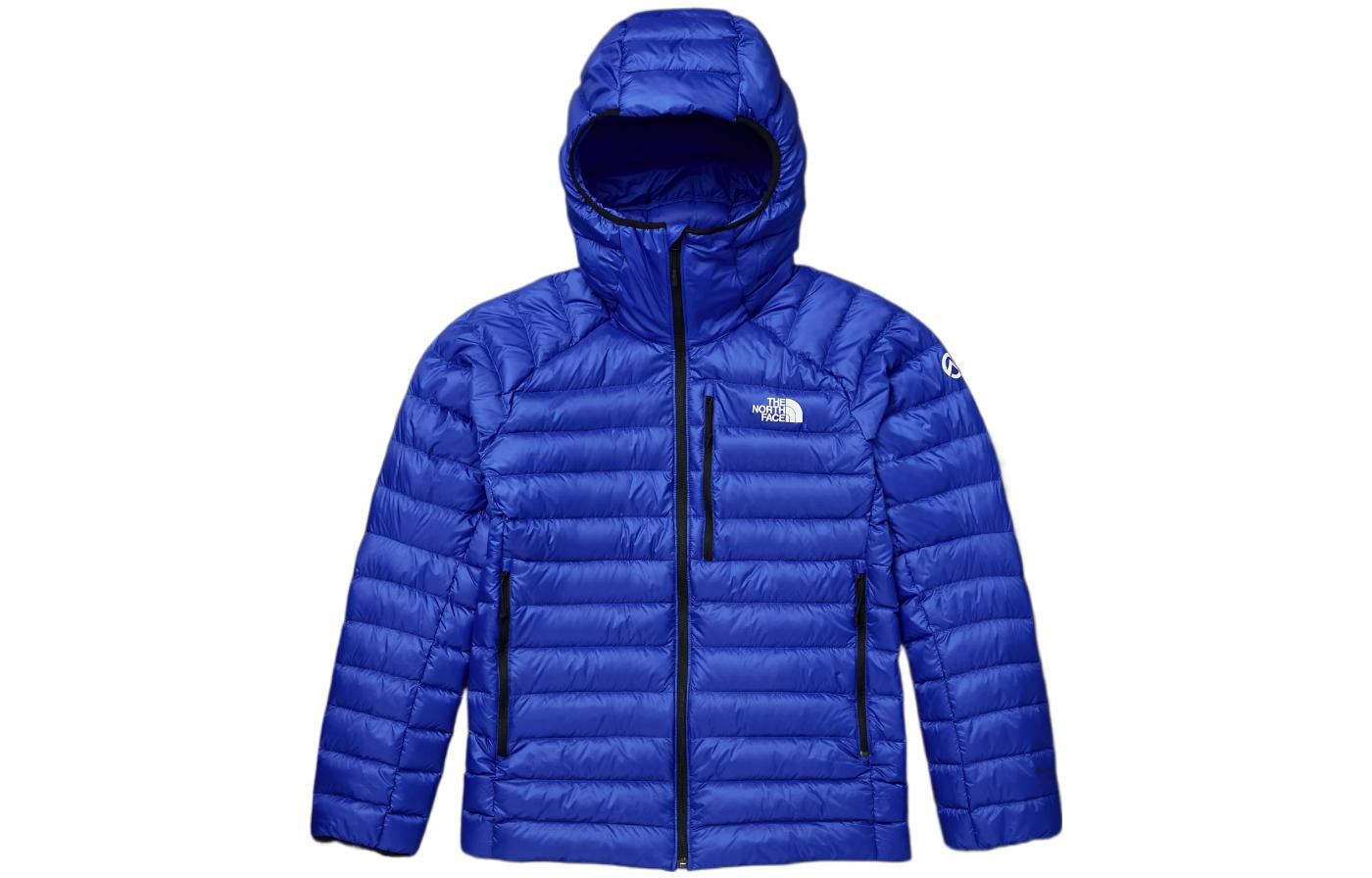 The North Face Urban Exploration Blue Down Jacket with Logo Print - NF0A7UT8-CZ6